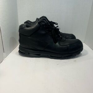 Nike Men's Black Leather Sneakers